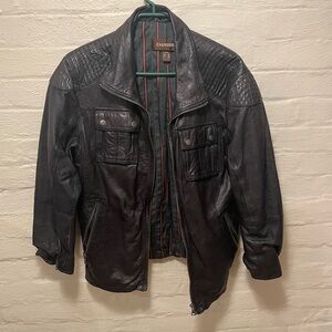“Vintage” Danier Leather Bomber Jacket